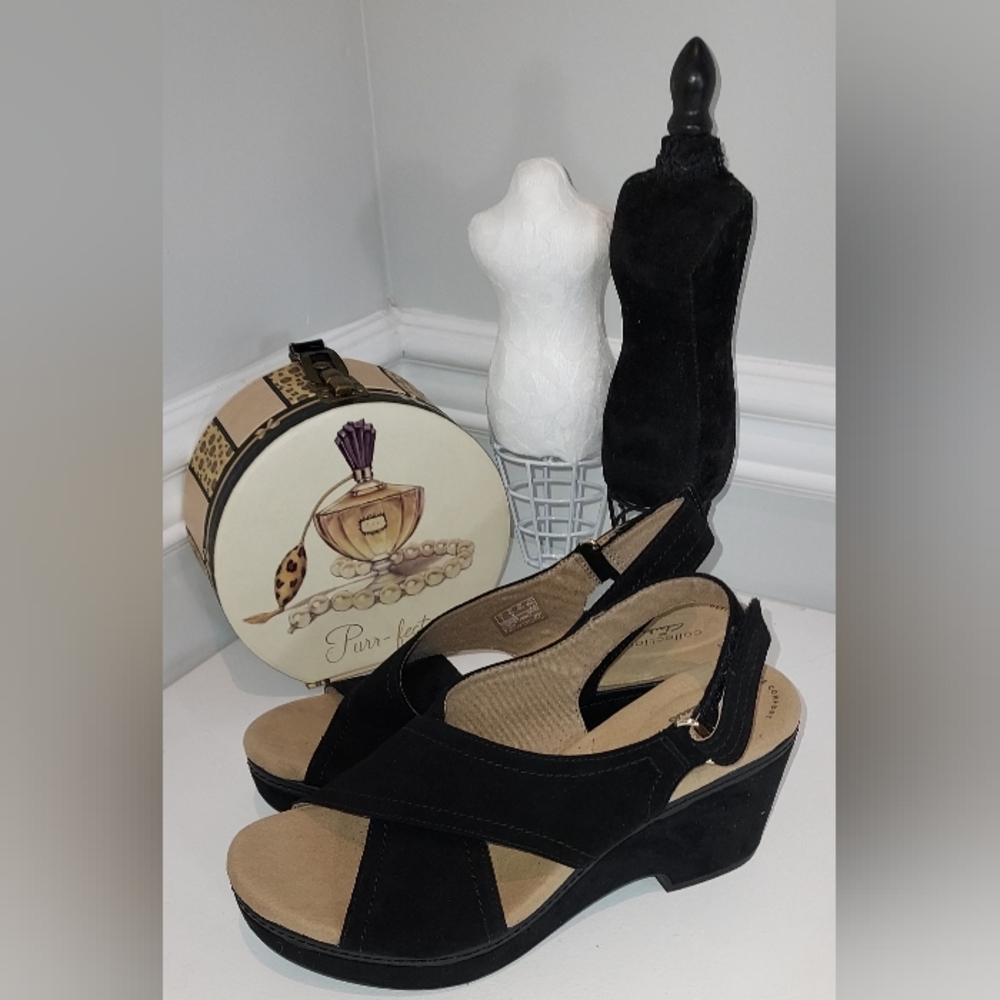 Collection By Clark's Criss Cross Open Toe Sandals - image 3